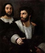 RAFFAELLO Sanzio Together with a friend of a self-portrait oil painting